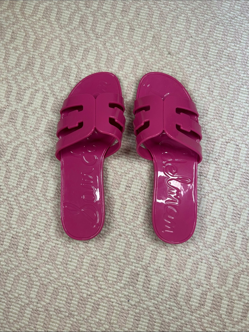 Fuchsia Slide Sandals for Kids - Sam Edelman